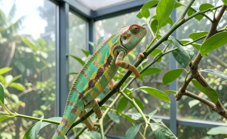 Chov chameleona jemenského základní péče - ilustrační foto