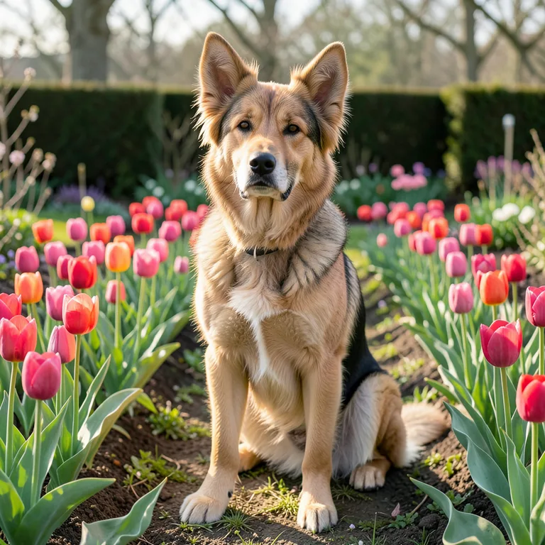 Holandský tulipánový pes charakteristika a péče - ilustrační foto